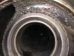 Impeller be damaged by cavitation